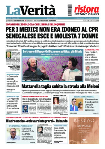 Oggi in edicola del 22 settembre 2026