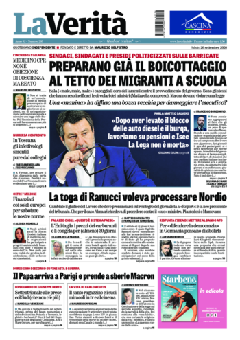 Oggi in edicola del 26 settembre 2026