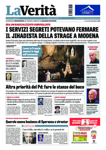 Oggi in edicola del 28 settembre 2026