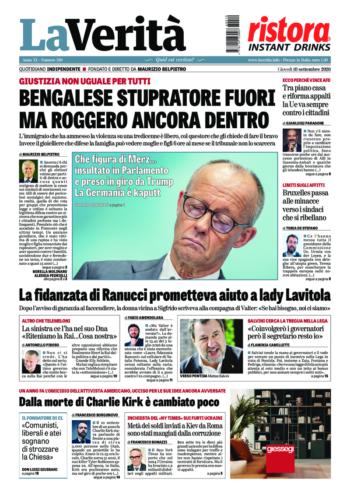 Oggi in edicola del 10 settembre 2026