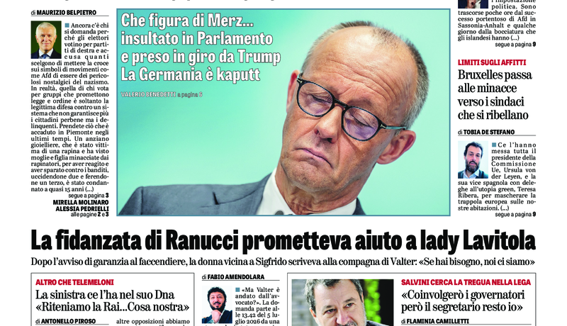 Oggi in edicola del 10 settembre 2026