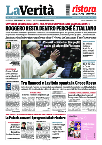Oggi in edicola del 15 settembre 2026