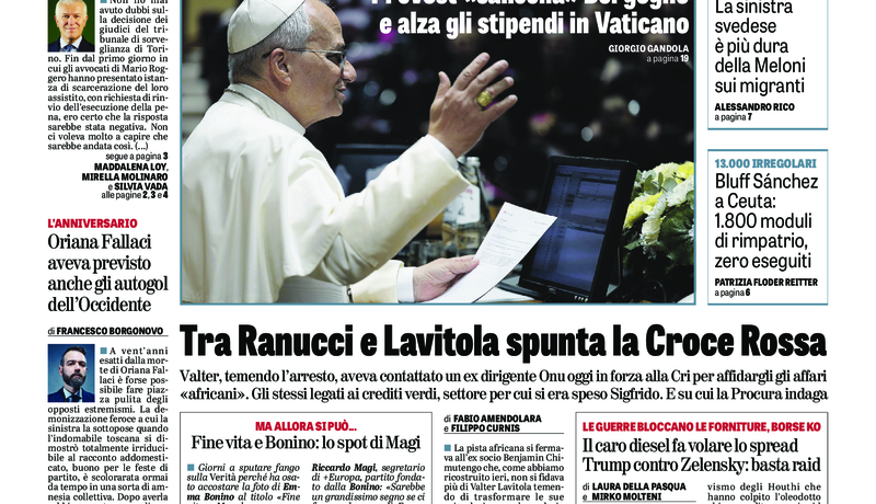 Oggi in edicola del 15 settembre 2026