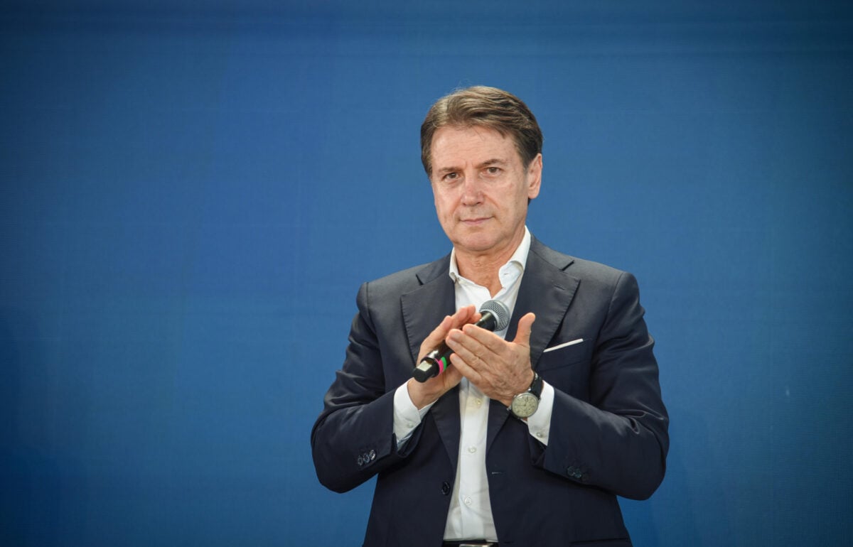 Il leader del M5s Giuseppe Conte