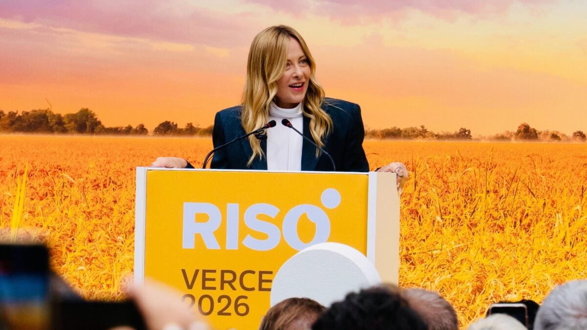 La Meloni si toglie il chicco dalla scarpa: «L’Ue tuteli il riso prodotto in Italia»