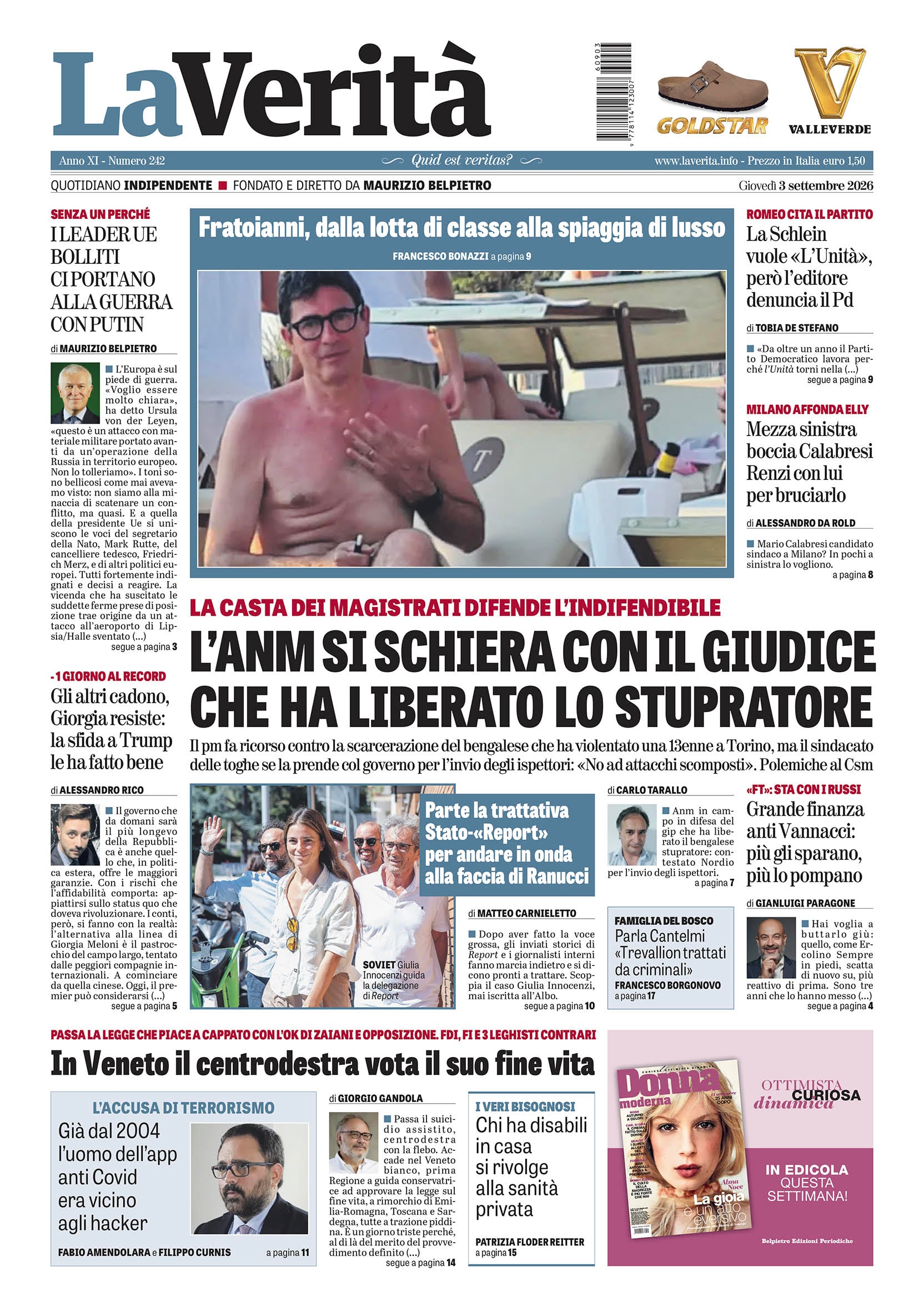 Oggi in edicola