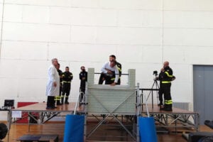 La simulazione sulla morte di David Rossi al Foro Italico