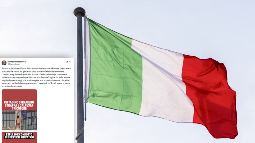 Sarà rimpatriato il marocchino che a Firenze ha vilipeso il Tricolore