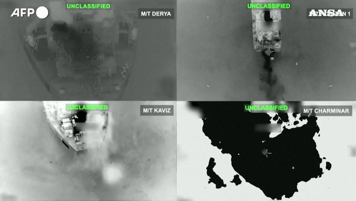 Gli Usa diffondo immagini di un attacco a cinque petroliere iraniane