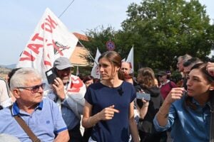 Chiara Appendino alla manifestazione No Tav in Val di Susa