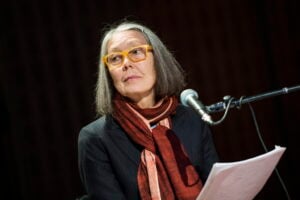 Ritratto della poetessa e saggista canadese Anne Carson