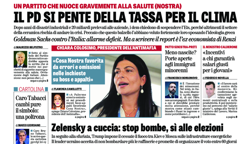 Oggi in edicola del 12 ottobre 2026