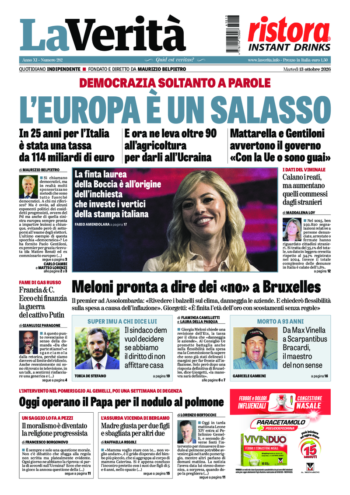 Oggi in edicola del 13 ottobre 2026