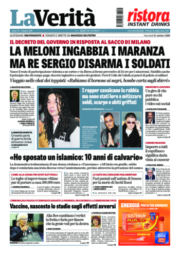Oggi in edicola del 21 ottobre 2026