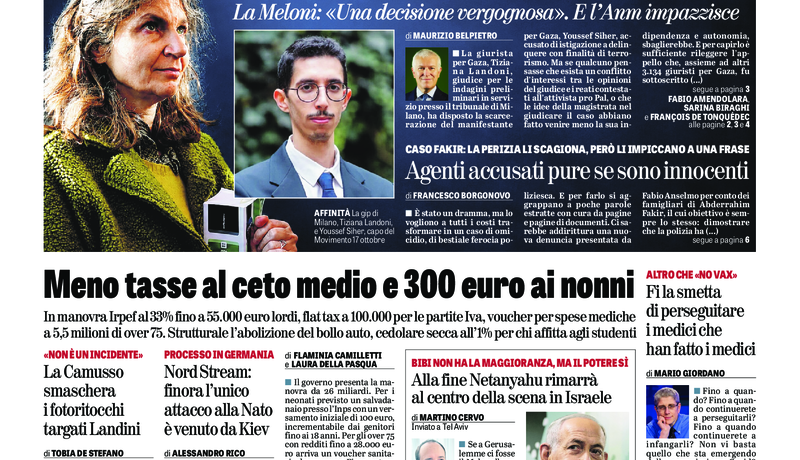 Oggi in edicola del 29 ottobre 2026
