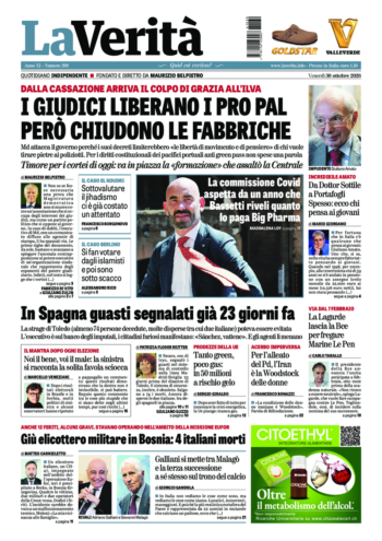 Oggi in edicola del 30 ottobre 2026
