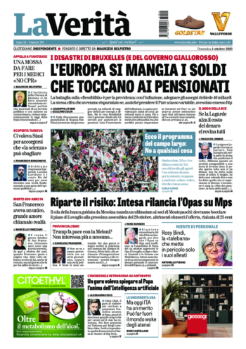 Oggi in edicola del 4 ottobre 2026