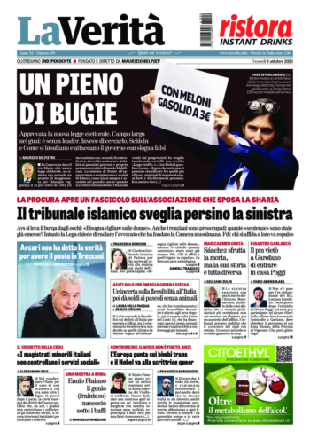 Oggi in edicola del 9 ottobre 2026