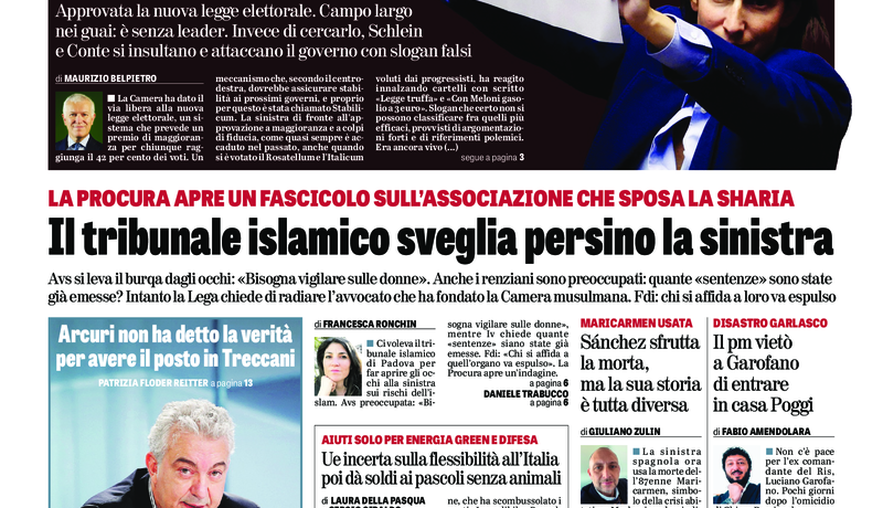 Oggi in edicola del 9 ottobre 2026