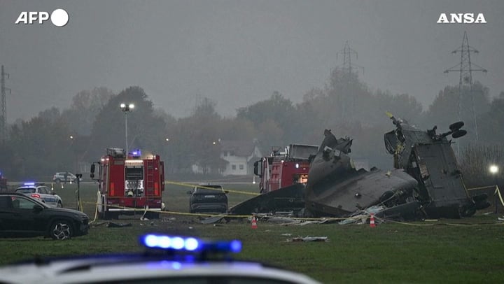 Bosnia, elicottero italiano caduto: le immagini del luogo dell’incidente