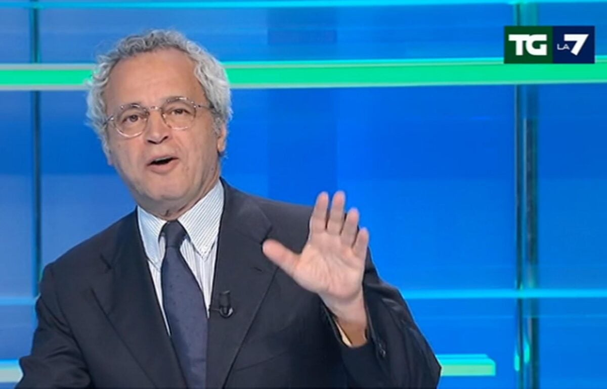 Enrico Mentana, direttore e conduttore del Tg La7