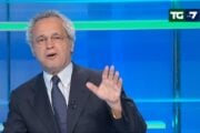Enrico Mentana, direttore e conduttore del Tg La7