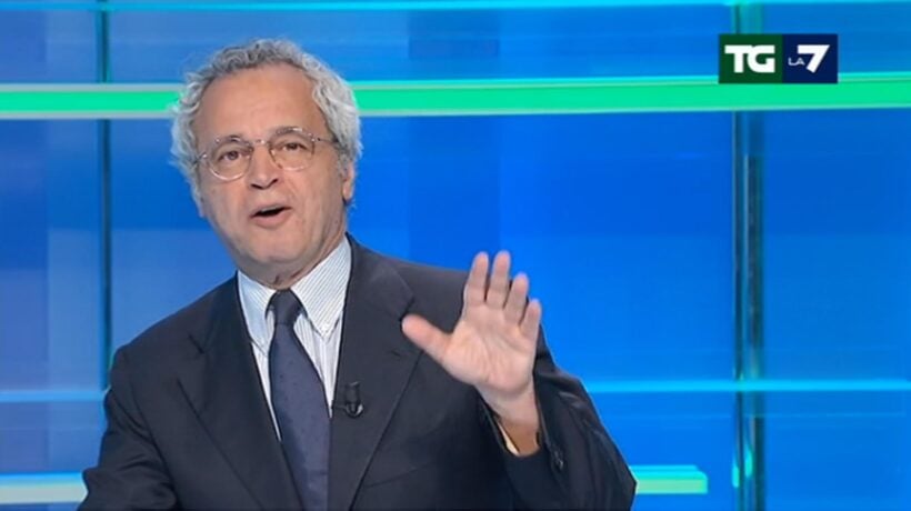 Mentana annuncia l’addio a La7: «Ultimo Tg il 23 dicembre»
