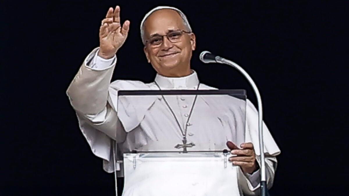 Papa Leone XIV durante un appuntamento pubblico in Vaticano