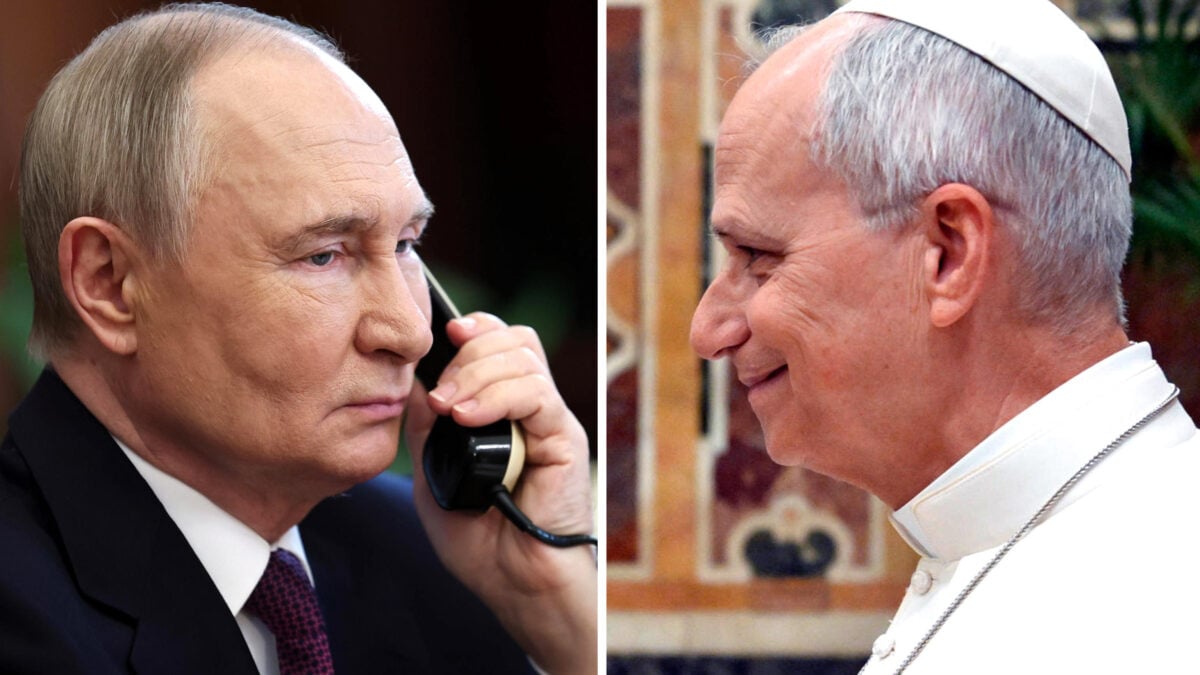 Vladimir Putin e Papa Leone XIV