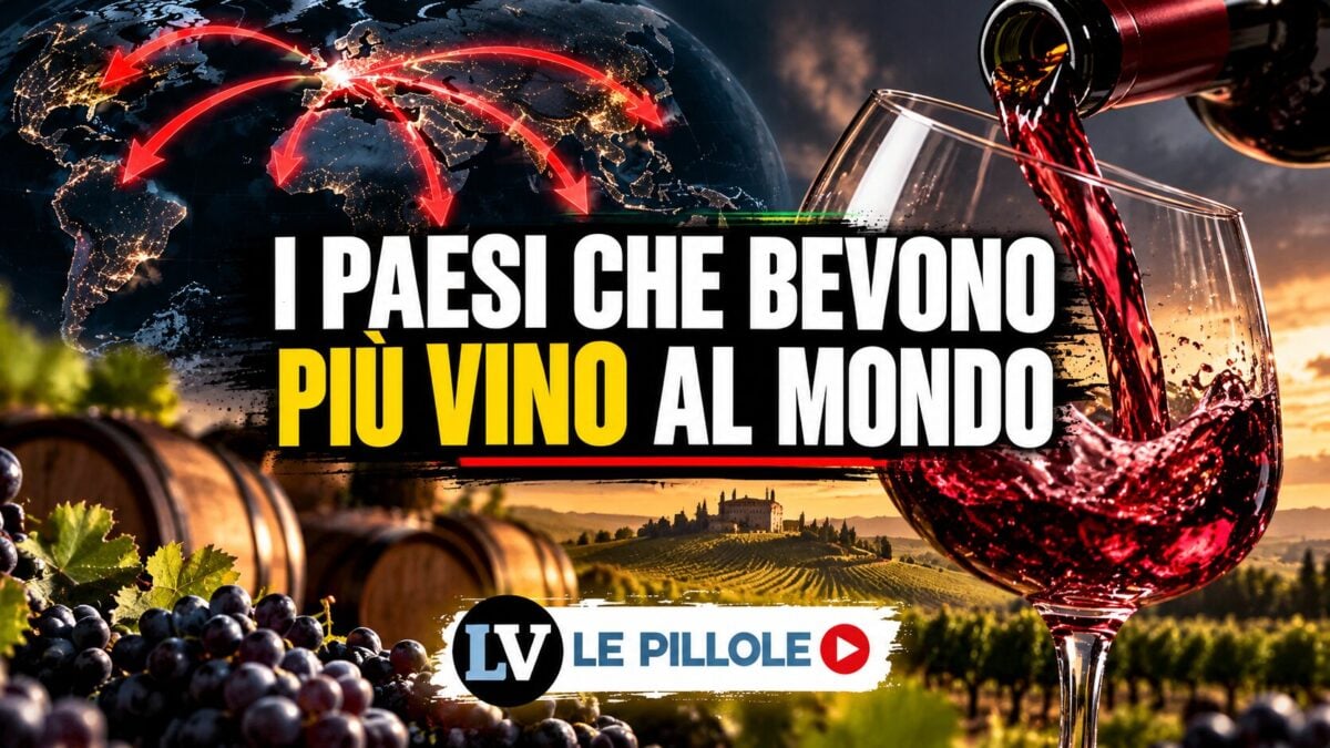 I Paesi in cui si beve più vino al mondo