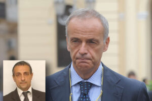 Fotomontaggio con i volti di Pasquale Striano e Antonio Laudati, indagati nell’inchiesta sul presunto dossieraggio.