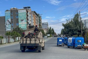 Forze filogovernative nella città di Macallè, capitale della regione del Tigrè, nel nord dell’Etiopia