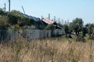 Uno dei treni coinvolti nello scontro ferroviario avvenuto il 28 ottobre a Urda, nella provincia di Toledo, in Spagna