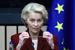 Ursula von der Leyen, presidente della Commissione europea, durante un appuntamento istituzionale